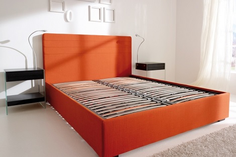 Swissflex swissbed Expression ledverlichting dimbaar oranje boven slaapcomfort met de finest technology uit Zwitserland slaapkenner theo bot kvarat stof bies.j